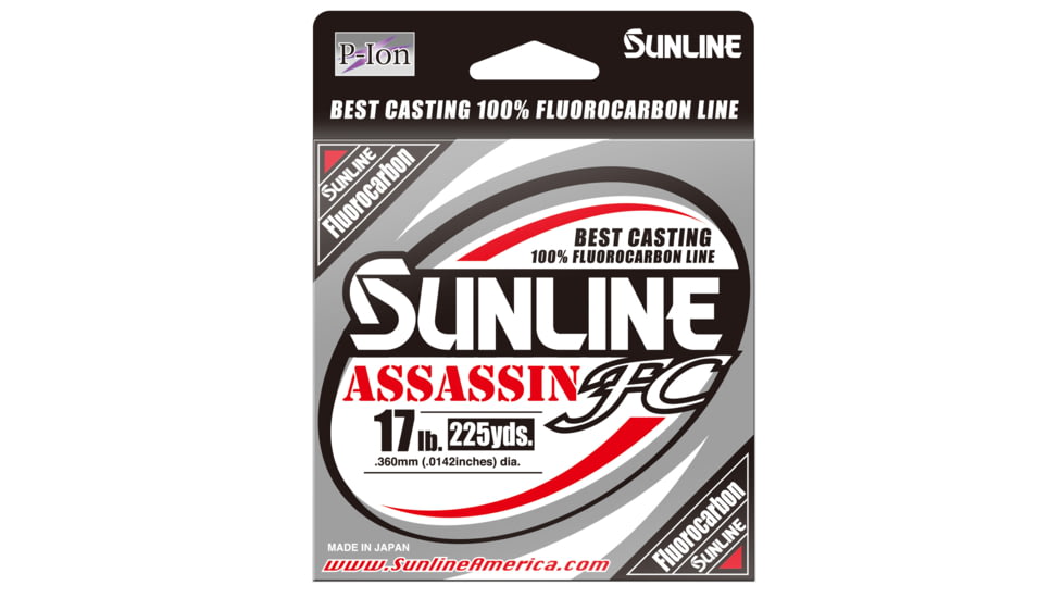 Sunline Assassin FC Fluorocarbon Line 17lb 225yd Clear, 63042307