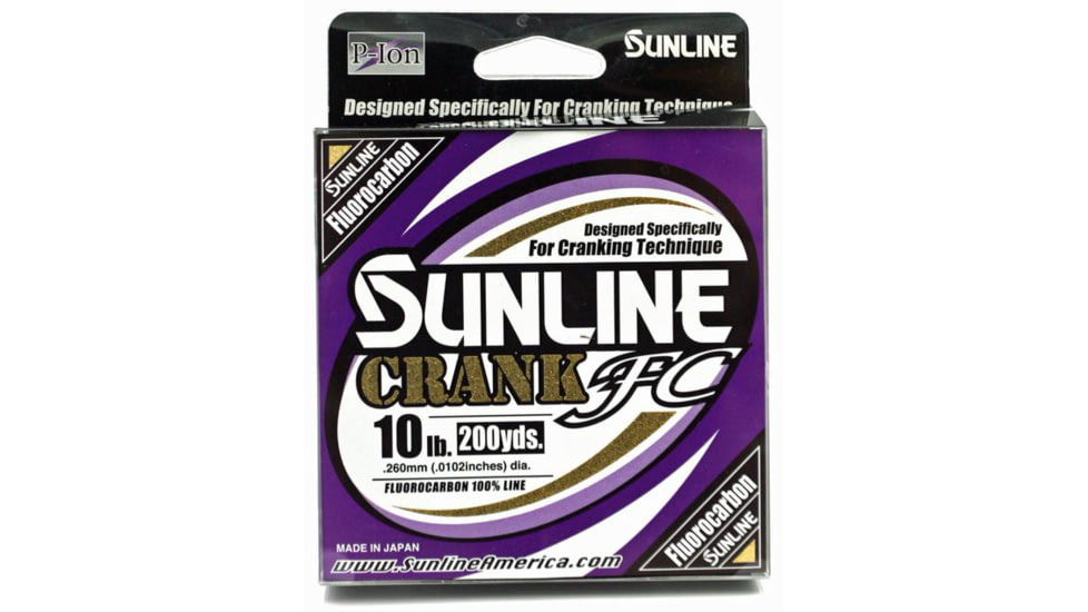 Sunline Crank FC 100% Fluorocarbon Line 10lb 600yd Clear P-Ion Technology, 63043010
