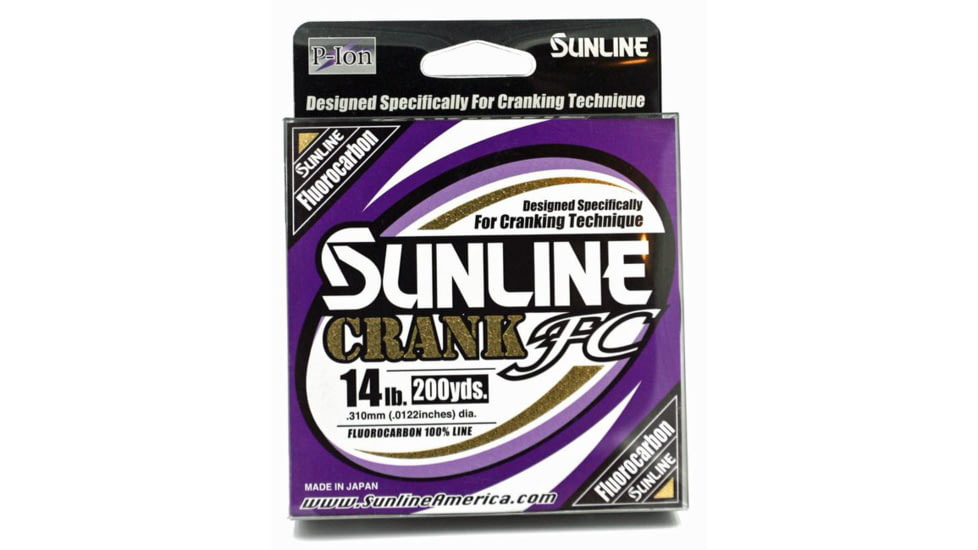 Sunline Crank FC 100% Fluorocarbon Line 14lb 600yd Clear P-Ion Technology, 63043014