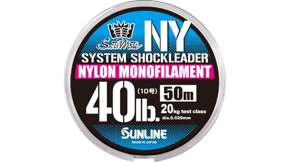Sunline SaltiMate System Shock Leader Nylon 40lb, 50yds, 60024592