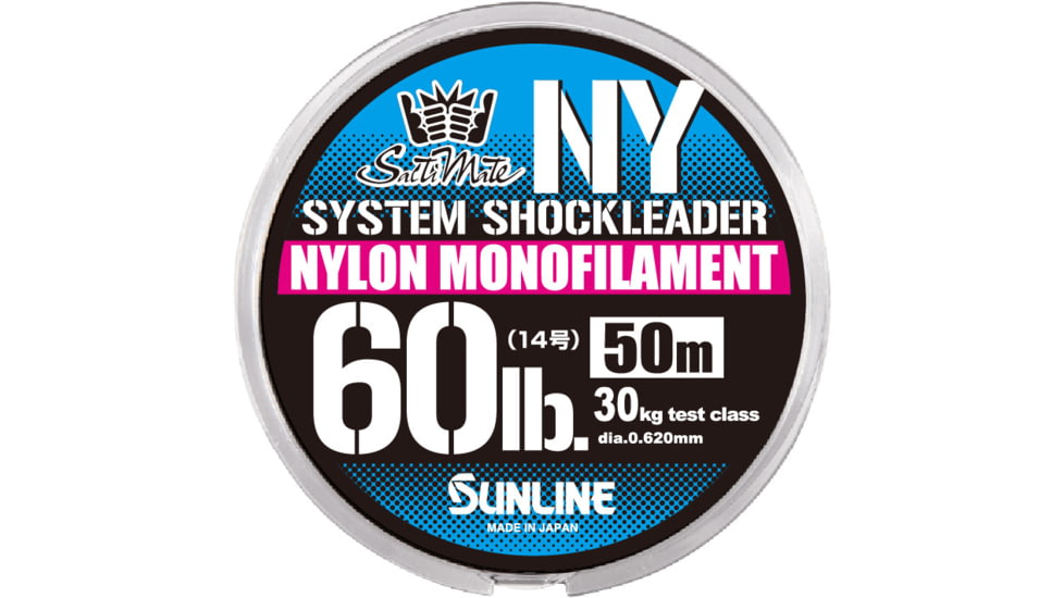 Sunline SaltiMate System Shock Leader Nylon 60lb, 50yds, 60024596