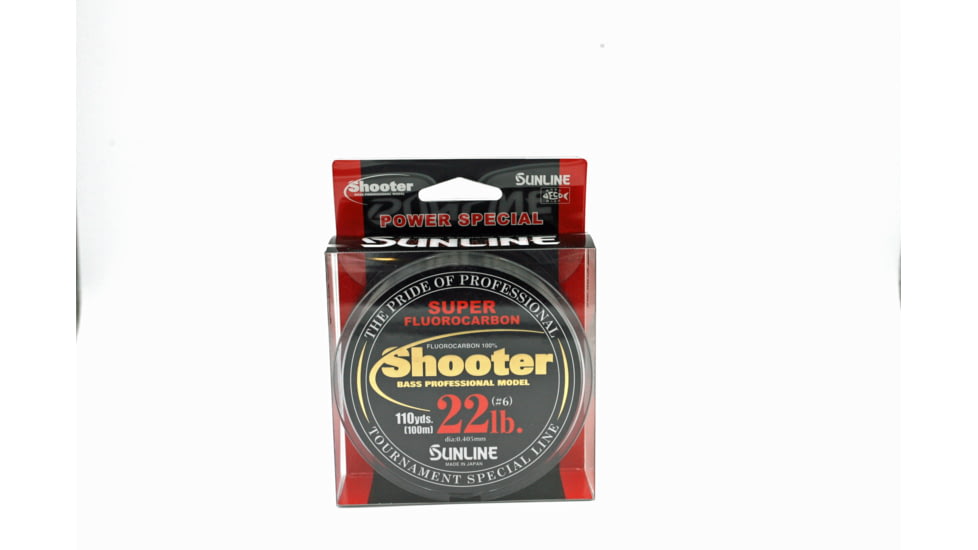 Sunline Shooter Power Special - 22lb, 110 yds - 100% Fluoro, clear, 60073958