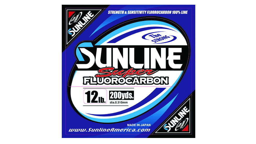 Sunline Super Flurocarbon Fishing Line 12lb 200yd Clear, 63031774