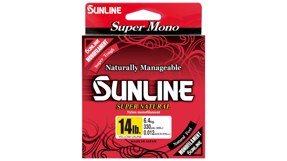 Sunline Super Natural Yellow 14lb 330yd, Mono, 63760720