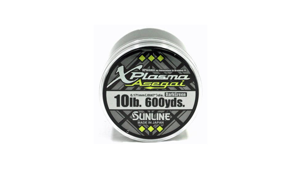 Sunline Xplasma Asegai 10lb 600yd Dark Green, 63043262