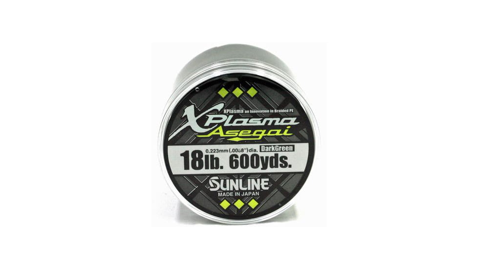 Sunline Xplasma Asegai 18lb 600yd Dark Green, 63043268