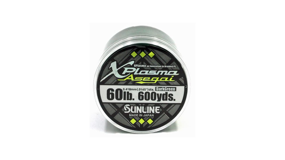 Sunline Xplasma Asegai 60lb 600yd Dark Green, 63043274