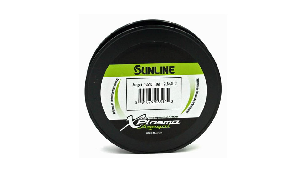 Sunline Xplasma Asegai P-Ion 8 Strand PE Braid 12lb 165yd Dark Green, 63043244