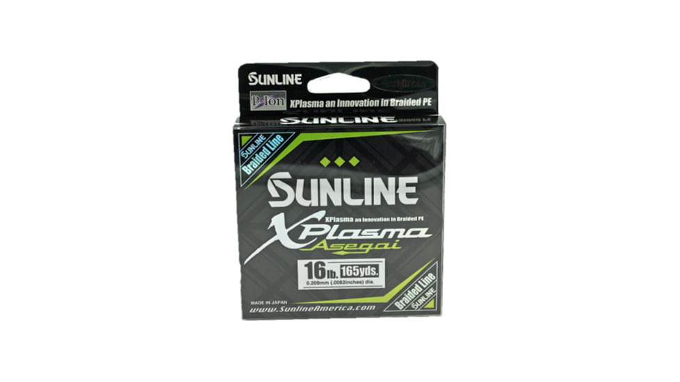 Sunline Xplasma Asegai P-Ion 8 Strand PE Braid 16lb 165yd Dark Green, 63043246