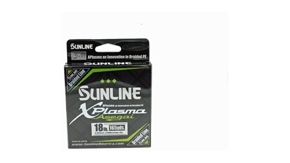 Sunline Xplasma Asegai P-Ion 8 Strand PE Braid 18lb 165yd Dark Green, 63043248