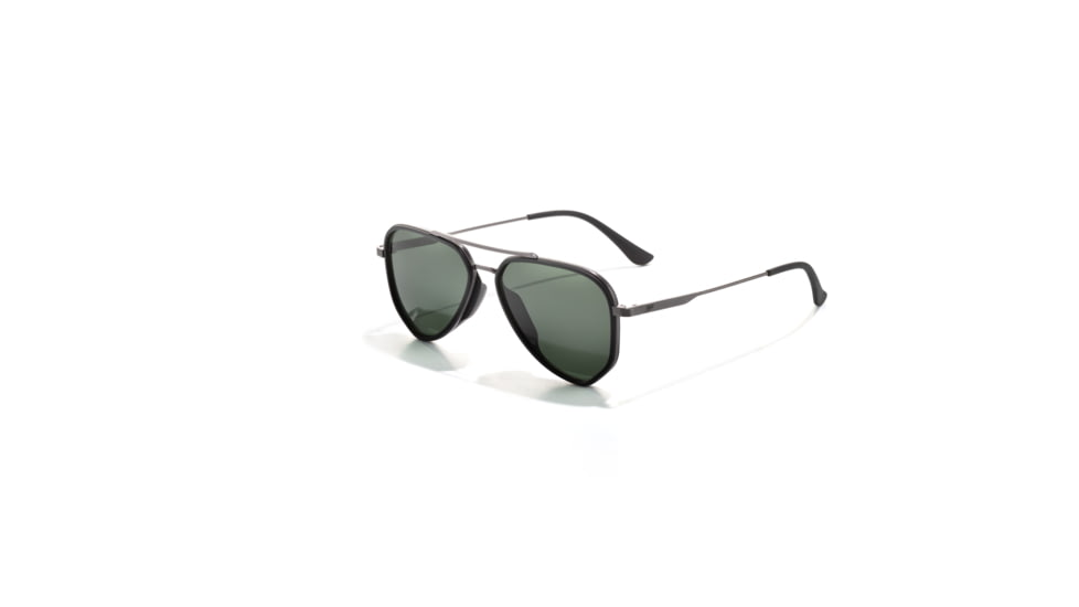 Sunski Astra Sunglasses, Black Frame, Forest Lens, SUN-AS-BFO