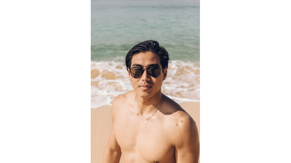 Sunski Astra Sunglasses, Black Frame, Forest Lens, SUN-AS-BFO