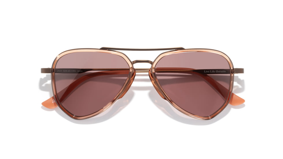 Sunski Astra Sunglasses, Copper Frame, Ruby Lens, SUN-AS-CRU