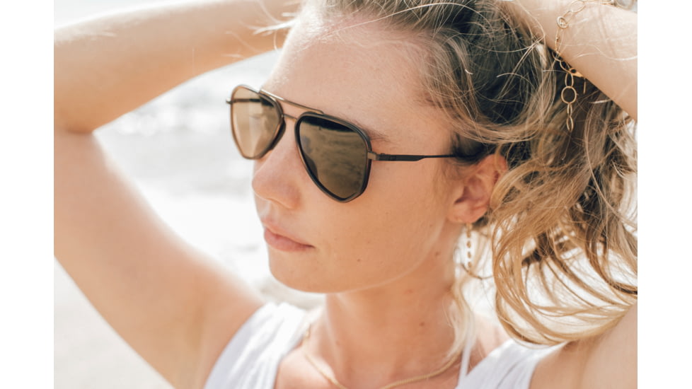 Sunski Astra Sunglasses, Tortoise Frame, Amber Lens, SUN-AS-TAM