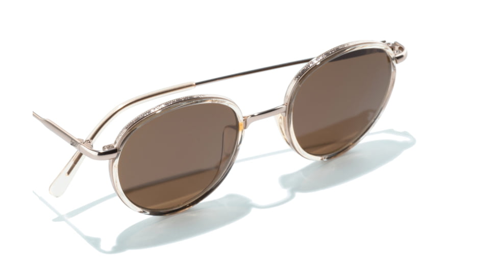 Sunski Baia Sunglasses, Champagne Frame, Amber Lens, SUN-BA-CAM