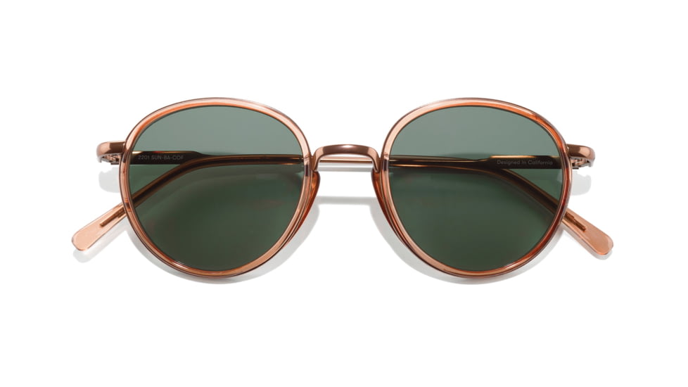 Sunski Baia Sunglasses, Copper Frame, Forest Lens, SUN-BA-COF