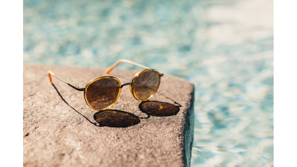 Sunski Baia Sunglasses, Honey Frame, Sepia Lens, SUN-BA-HSE