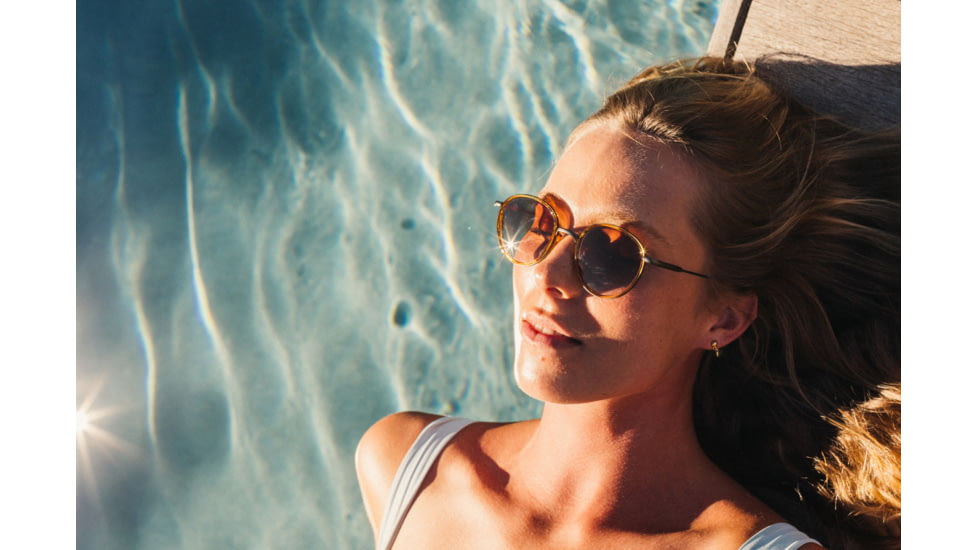 Sunski Baia Sunglasses, Honey Frame, Sepia Lens, SUN-BA-HSE