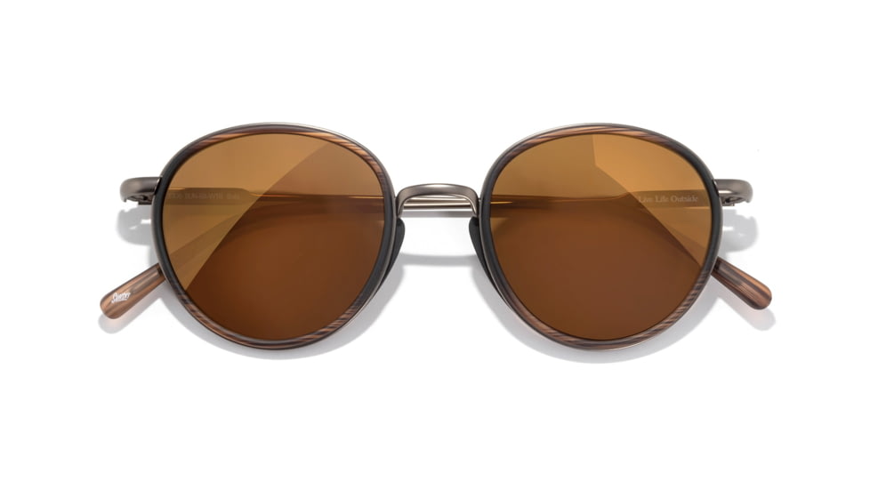 Sunski Baia Sunglasses, Wire Tort Frame, Bronze Lens, SUN-BA-WTB