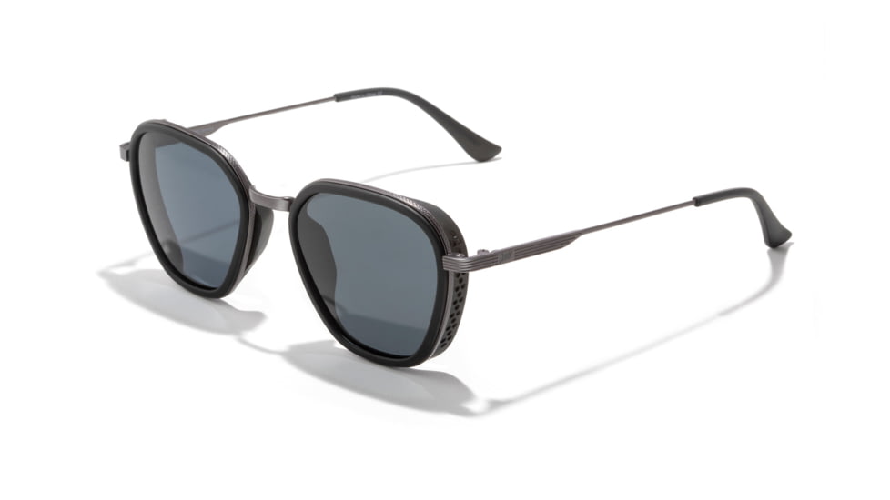 Sunski Bernina Sunglasses, Black Frame, Slate Lens, SUN-BE-BSL