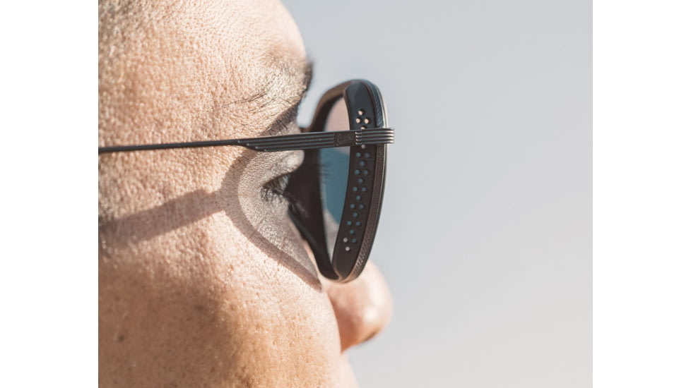 Sunski Bernina Sunglasses, Black Frame, Slate Lens, SUN-BE-BSL