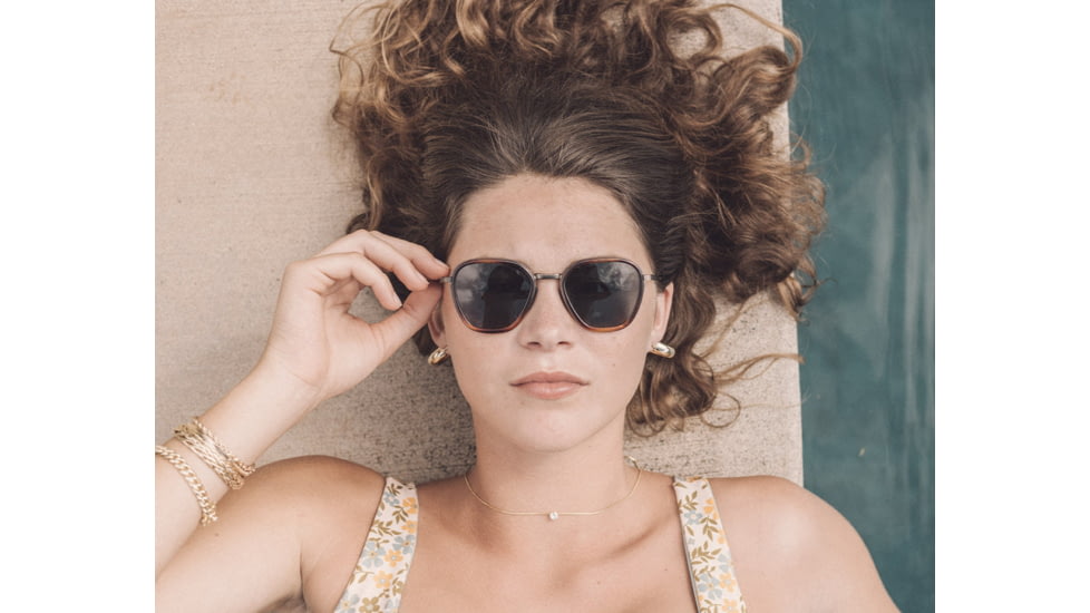 Sunski Bernina Sunglasses, Black Frame, Slate Lens, SUN-BE-BSL