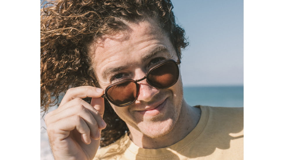 Sunski Bernina Sunglasses, Black Frame, Slate Lens, SUN-BE-BSL