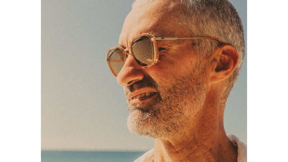 Sunski Bernina Sunglasses, Black Frame, Slate Lens, SUN-BE-BSL