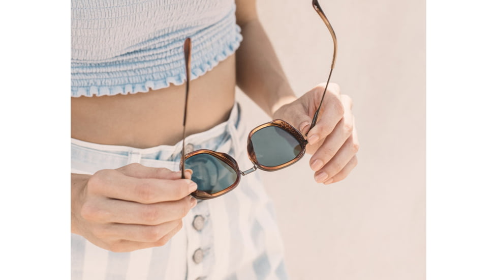 Sunski Bernina Sunglasses, Black Frame, Slate Lens, SUN-BE-BSL