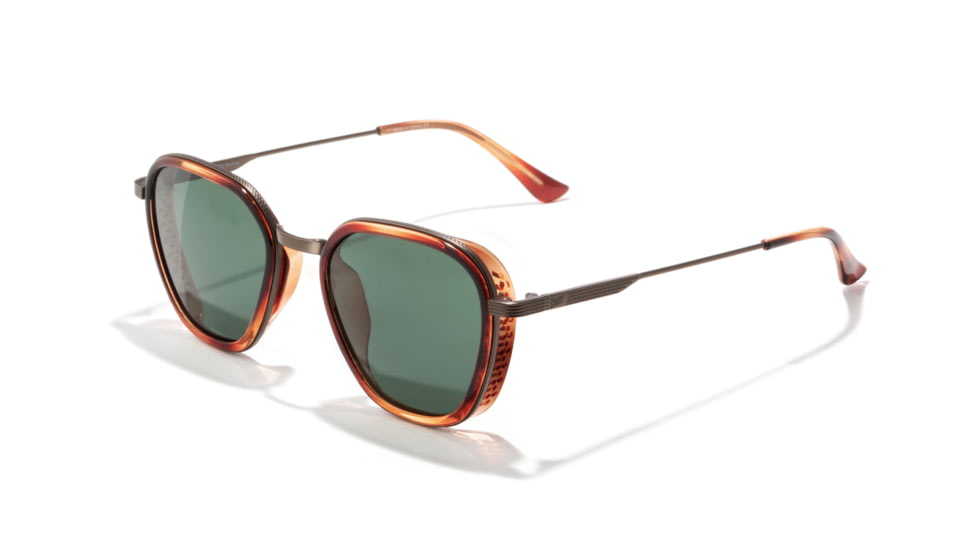Sunski Bernina Sunglasses, Caramel Frame, Forest Lens, SUN-BE-CAF