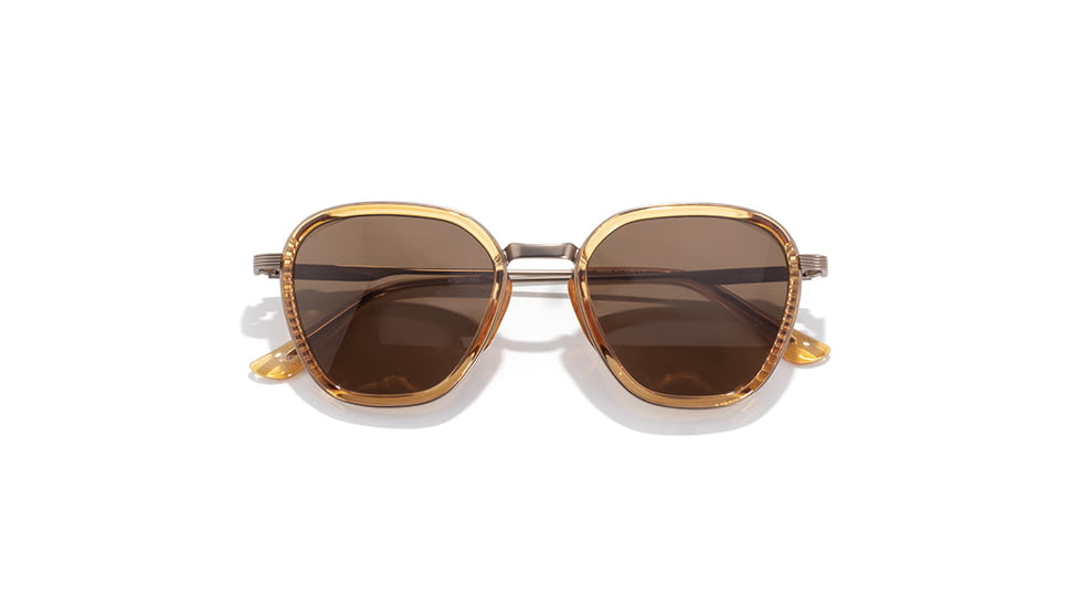 Sunski Bernina Sunglasses, Desert Frame, Amber Lens, SUN-BE-DAM