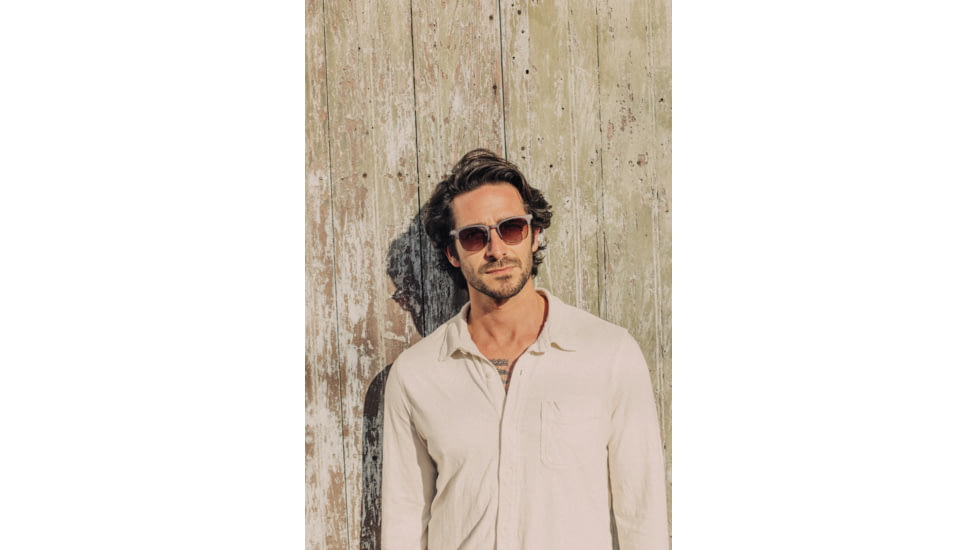 Sunski Cambria Sunglasses, Navy Frame, Amber Lens, SUN-CB-NAM