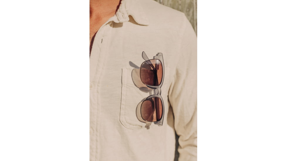 Sunski Cambria Sunglasses, Navy Frame, Amber Lens, SUN-CB-NAM