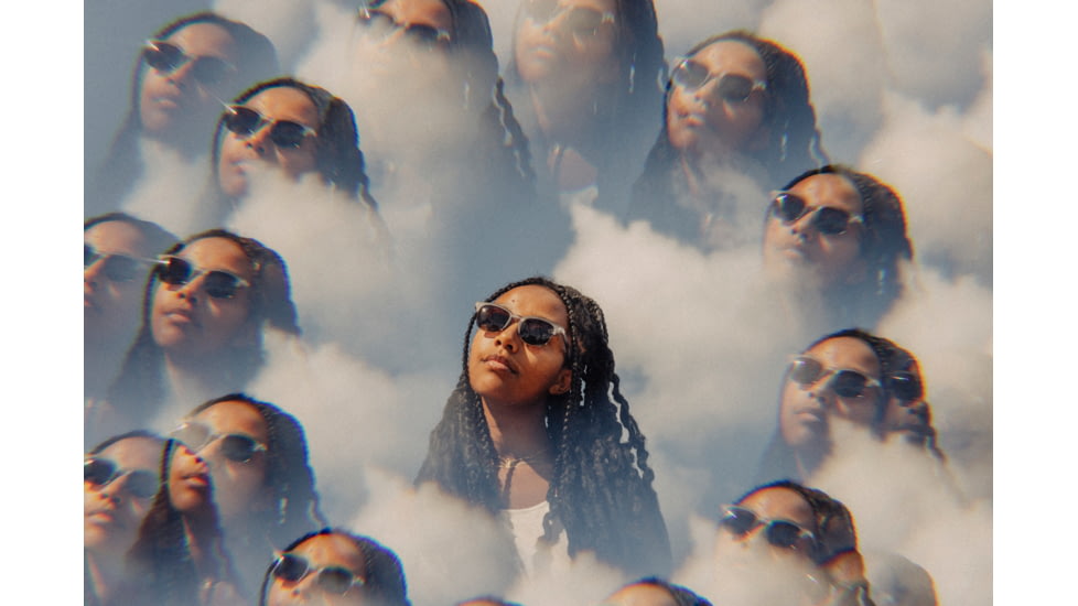 Sunski Cambria Sunglasses, Navy Frame, Amber Lens, SUN-CB-NAM