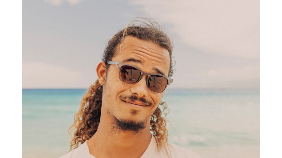 Sunski Cambria Sunglasses, Navy Frame, Amber Lens, SUN-CB-NAM