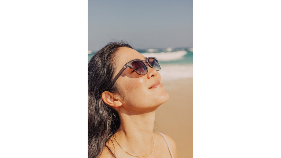 Sunski Cambria Sunglasses, Navy Frame, Amber Lens, SUN-CB-NAM