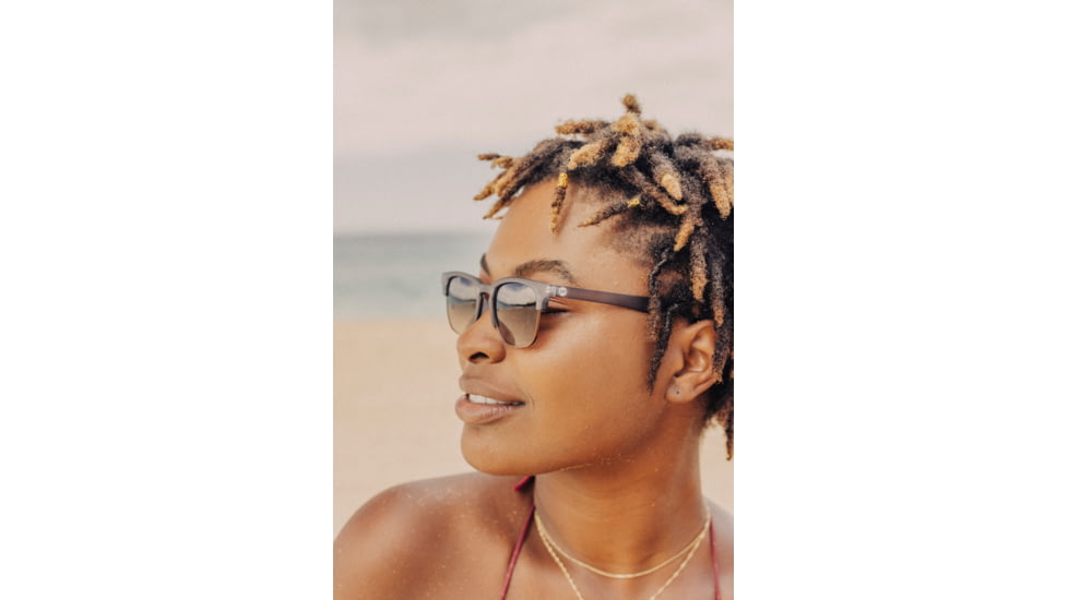 Sunski Cambria Sunglasses, Navy Frame, Amber Lens, SUN-CB-NAM