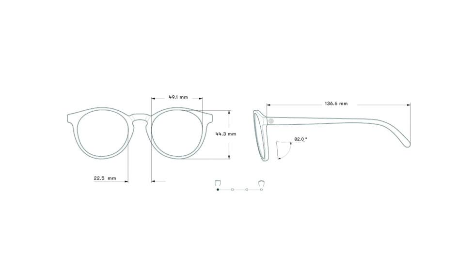 Sunski Dipsea Sunglasses, Dark Sapphire Frame, Ruby Lens, SUN-DS-DSR