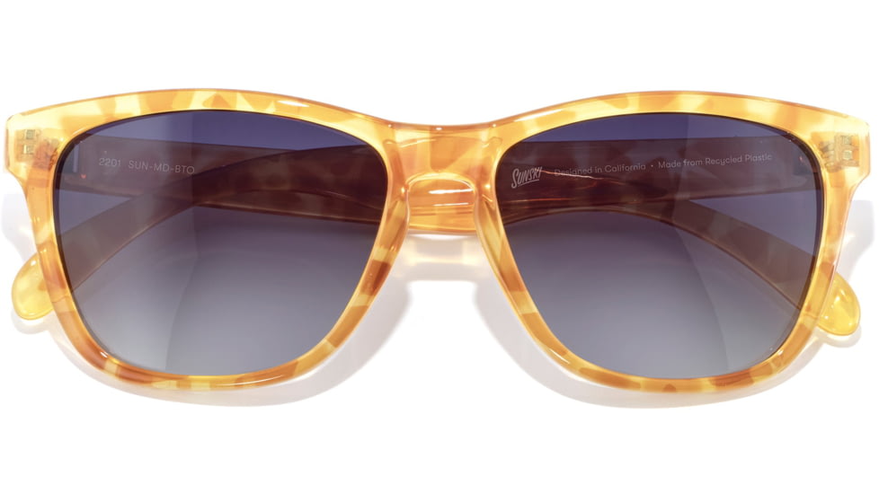 Sunski Madrona Sunglasses, Blonde Tortoise Ocean, One Size, SUN-MD-BTO