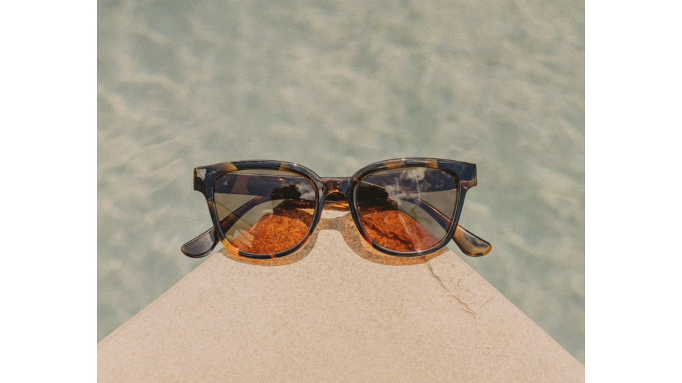 Sunski Miho Sunglasses, Seaweed Frame, Sepia Lens, SUN-MI-SSE