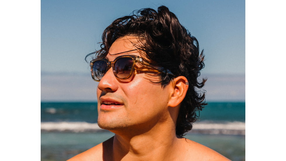 Sunski Miho Sunglasses, Seaweed Frame, Sepia Lens, SUN-MI-SSE