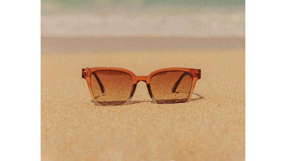 Sunski Miho Sunglasses, Seaweed Frame, Sepia Lens, SUN-MI-SSE