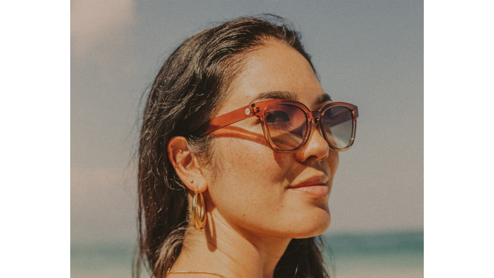 Sunski Miho Sunglasses, Seaweed Frame, Sepia Lens, SUN-MI-SSE