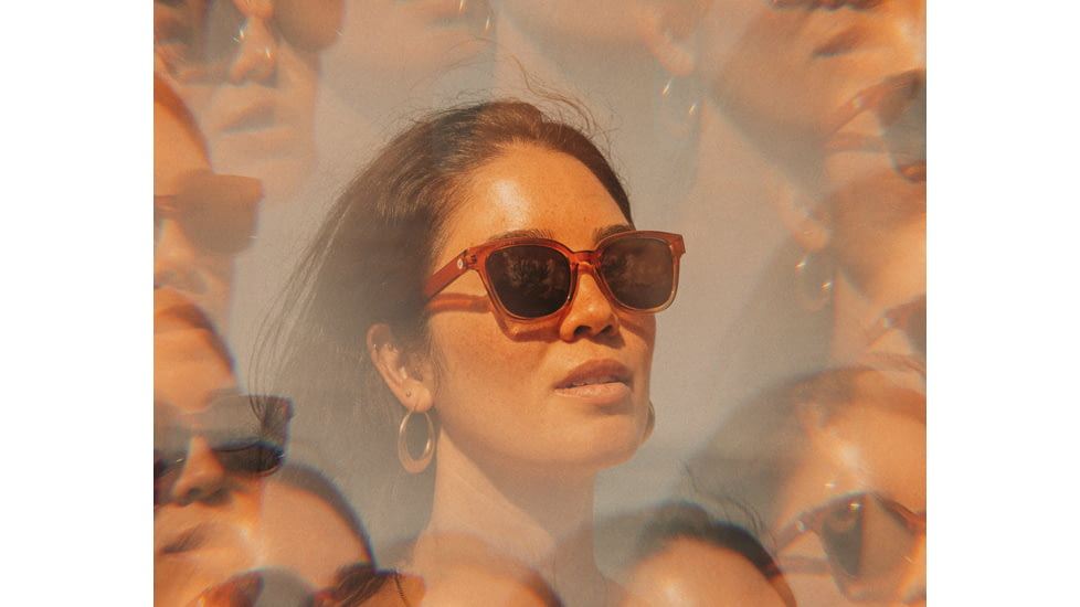 Sunski Miho Sunglasses, Seaweed Frame, Sepia Lens, SUN-MI-SSE