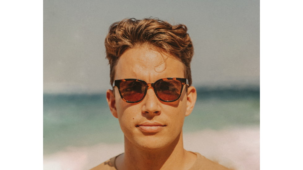 Sunski Miho Sunglasses, Seaweed Frame, Sepia Lens, SUN-MI-SSE