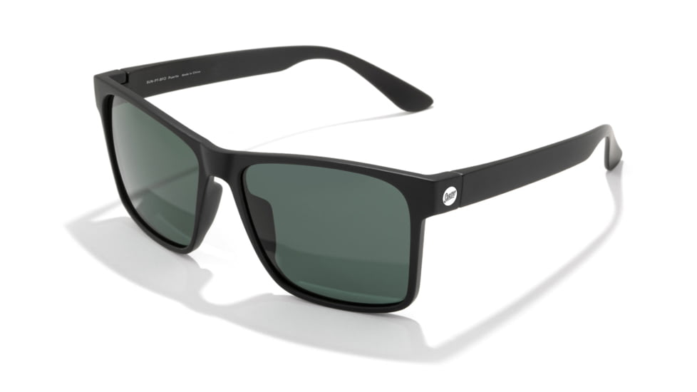 Sunski Puerto Sunglasses, Black Frame, Forest Lens, SUN-PT-BFO