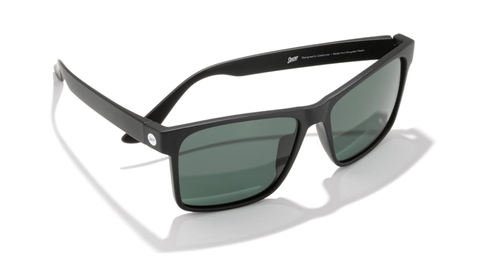 Sunski Puerto Sunglasses, Black Frame, Forest Lens, SUN-PT-BFO