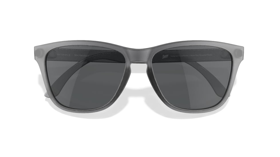 Sunski Sunski Sunglasses, Headland Grey Frame, Black Lens, SUN-MHL-BK