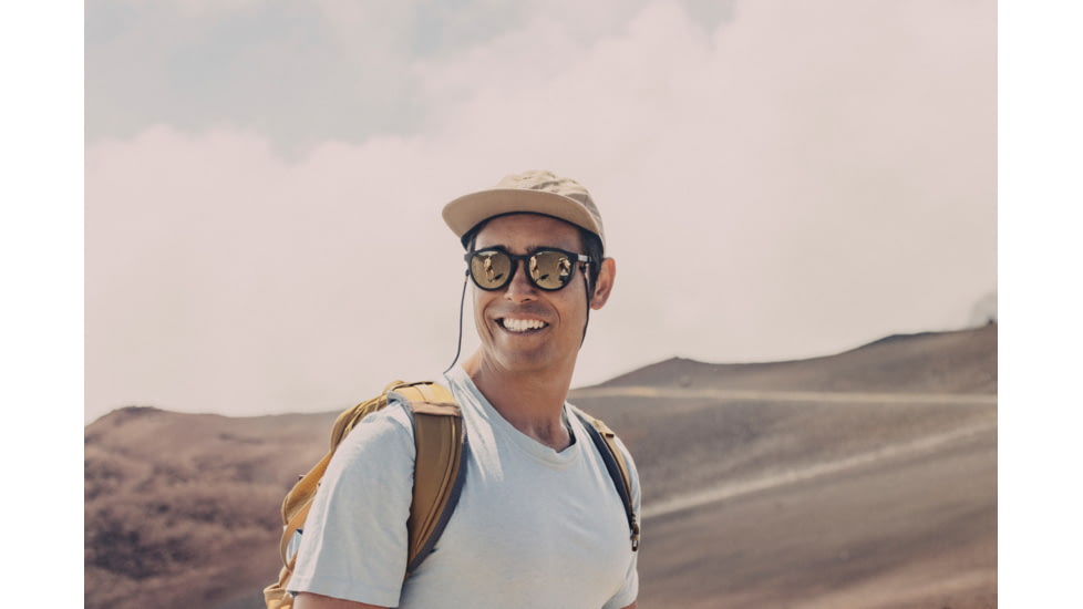 Sunski Tera Sunglasses, Black Frame, Gold Lens, SUN-TE-BKGP