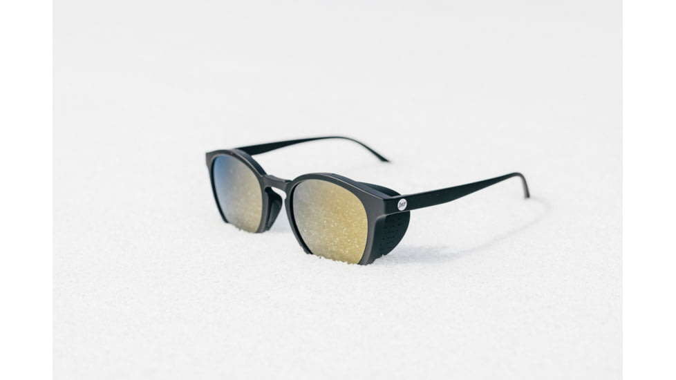 Sunski Tera Sunglasses, Black Frame, Gold Lens, SUN-TE-BKGP